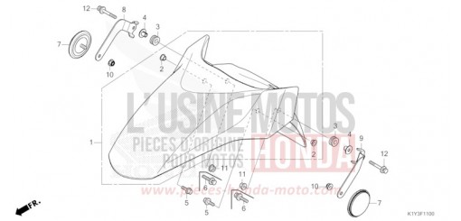 FRONT FENDER WW125AP de 2023